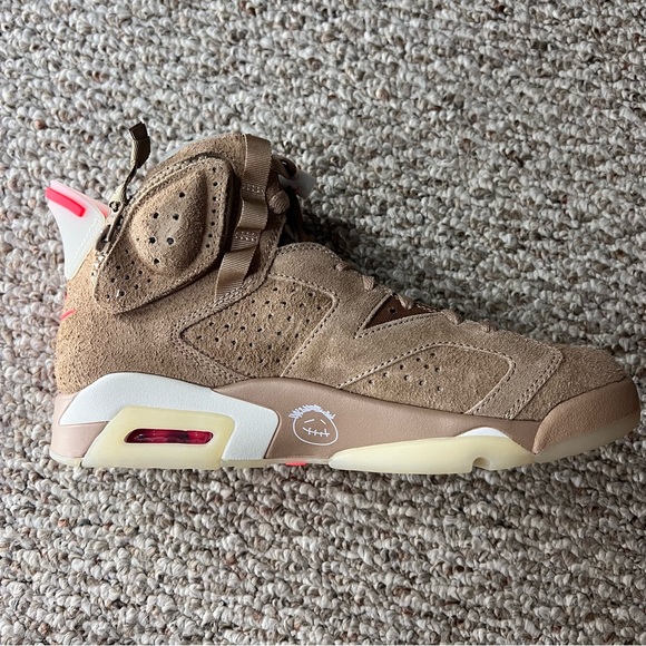 Jordan Retro 6 Travis Scott British Khaki - Picture 2 of 13